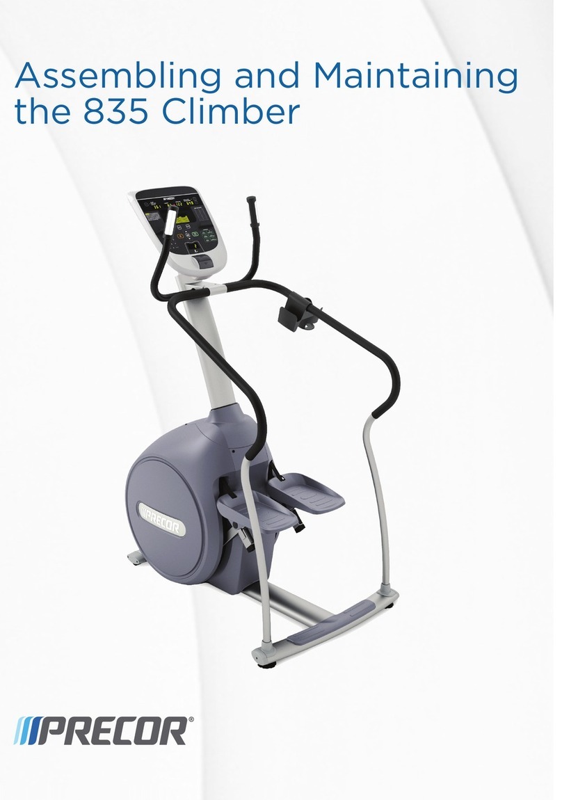Precor CLIMBER 835 Assembling and maintaining Precor CLIMBER 835 Assembling and maintaining