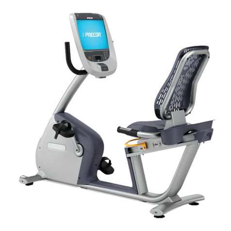 Precor RECUMBENT RBK 800 Assembly Instructions