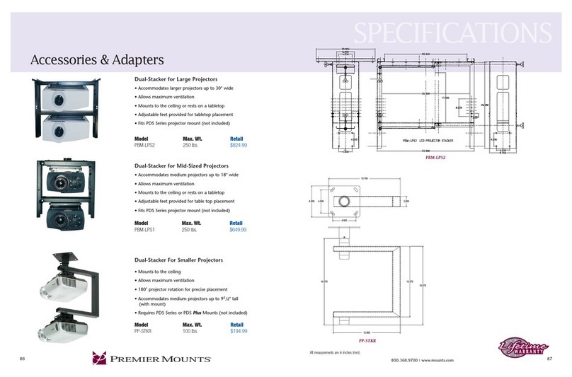Premier Mounts PP-STKR User manual