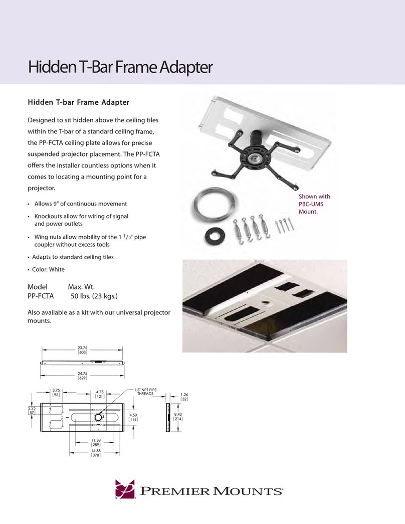 Premier Mounts PP-FCTA installation manual