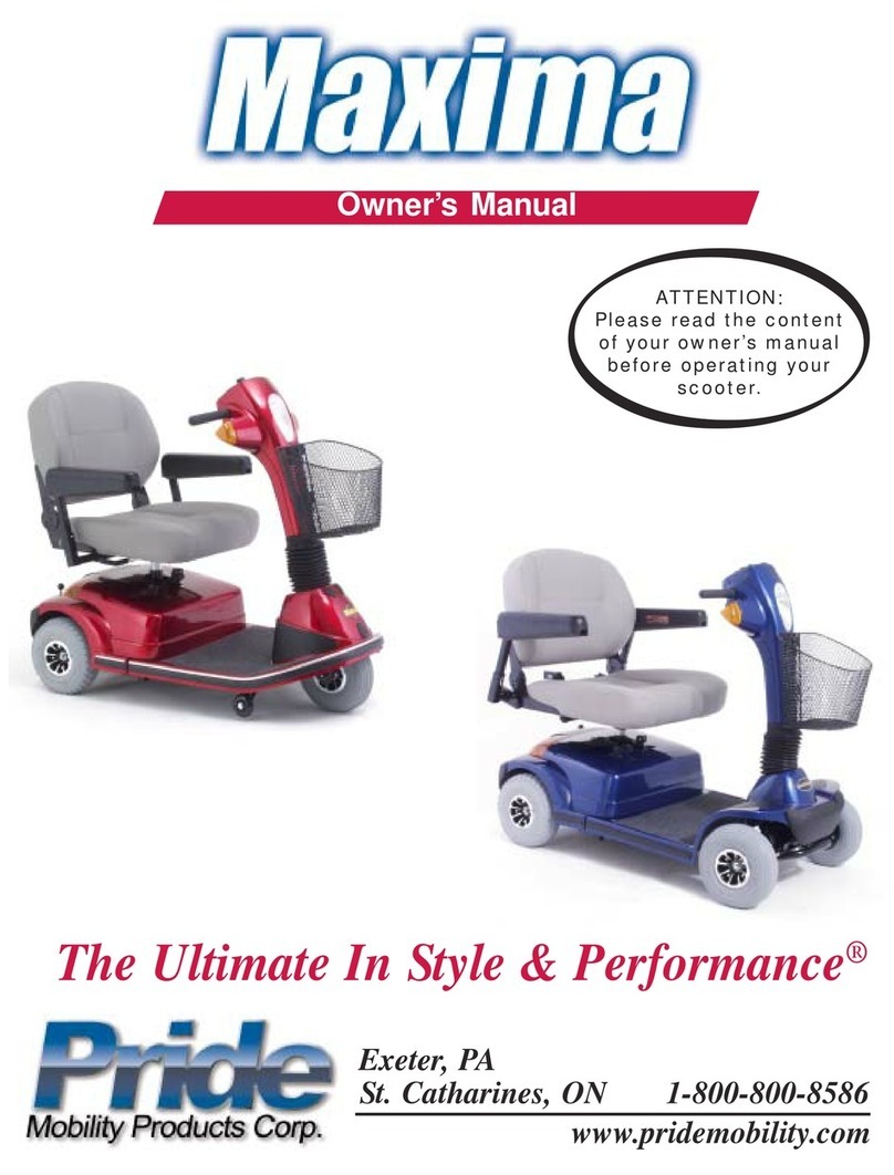 Pride Mobility Maxima Scooter SC940 User manual