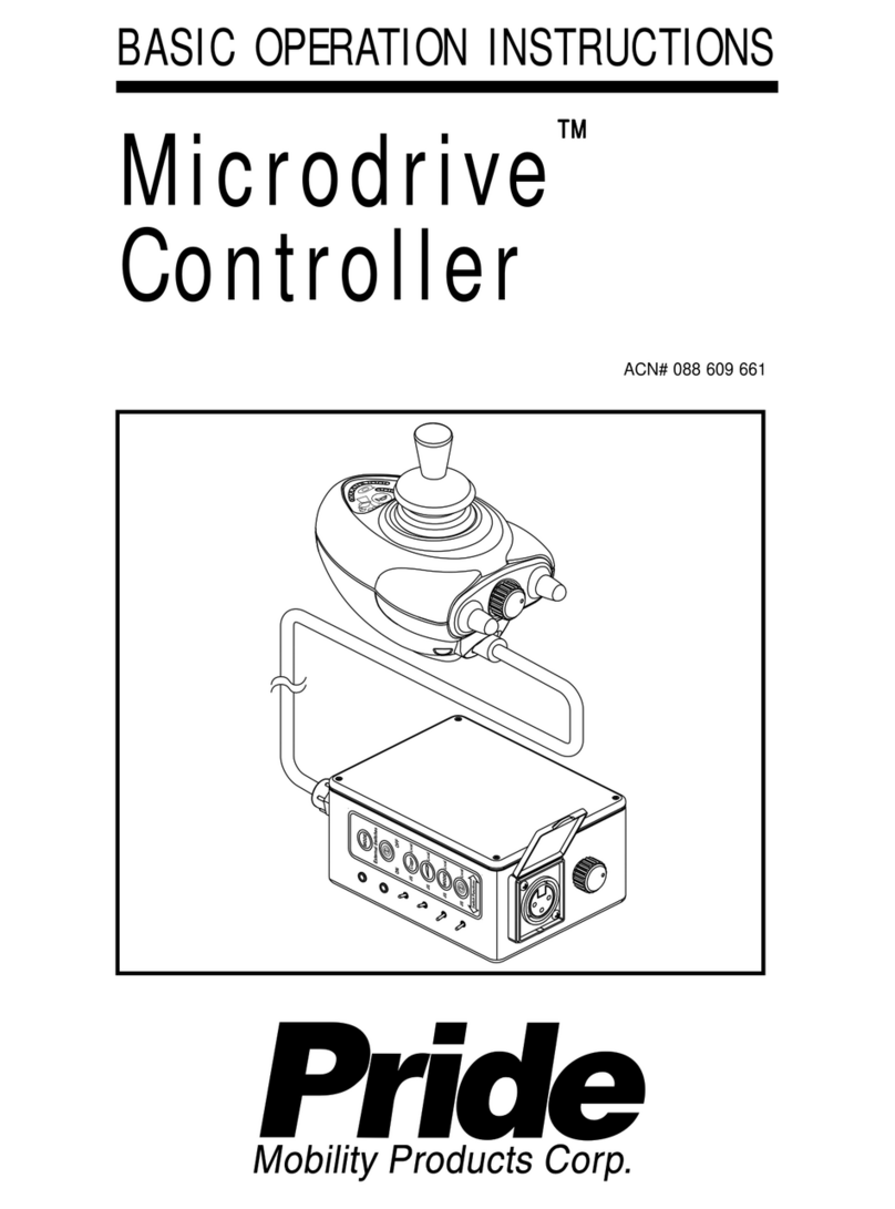 Pride Mobility Microdrive Controller INFMANU2581 Operation instructions