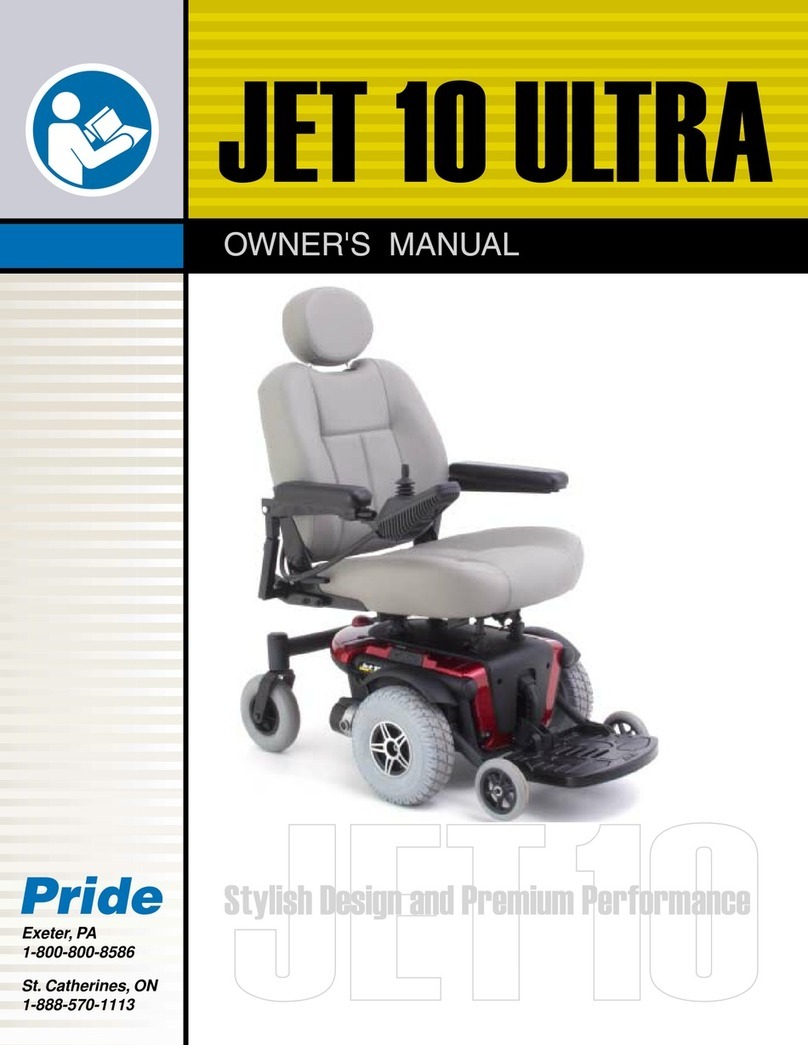 Pride Mobility Jet 10 Ultra User manual