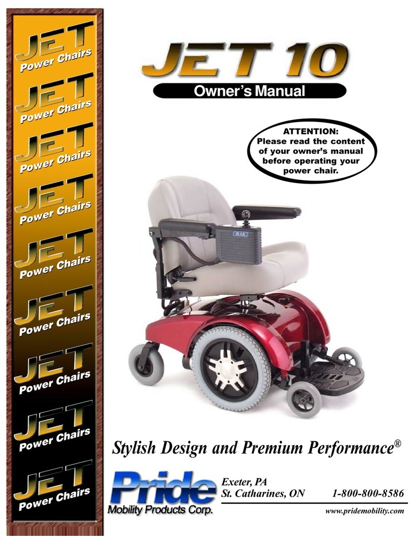Pride Mobility Jet 10 User manual