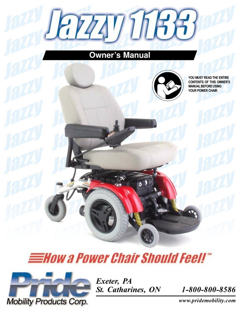Pride Mobility Jazzy1133 User manual