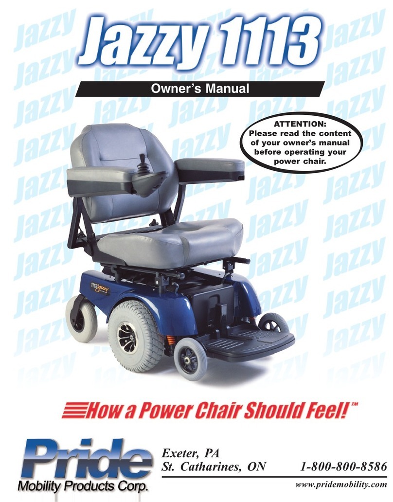 Pride Mobility JAZZY Jazzy 1113 owner's manual