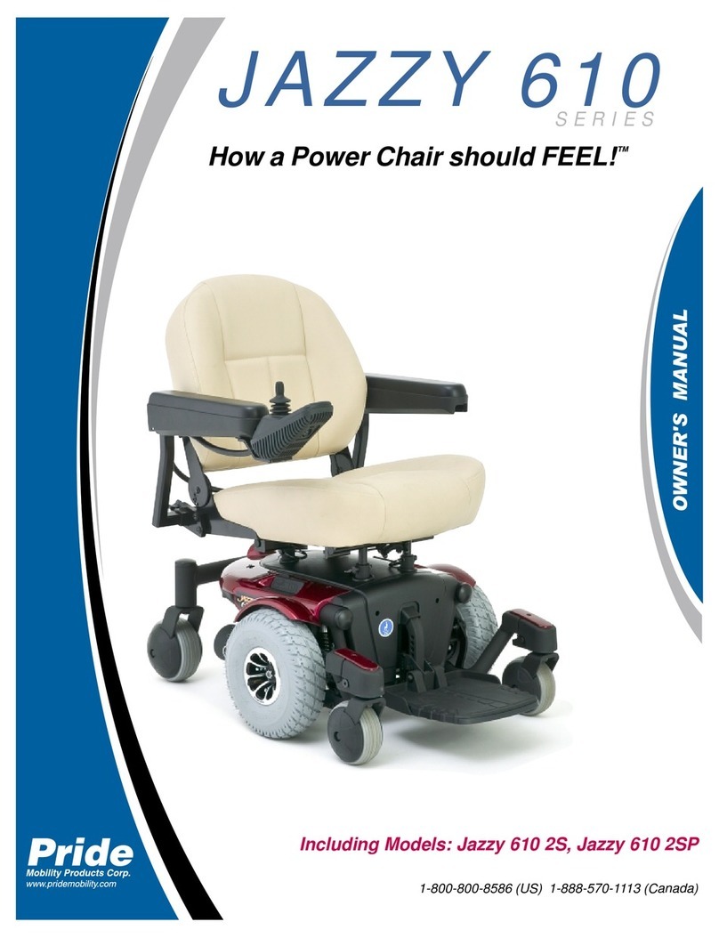 Pride Jazzy 610 2SP User manual