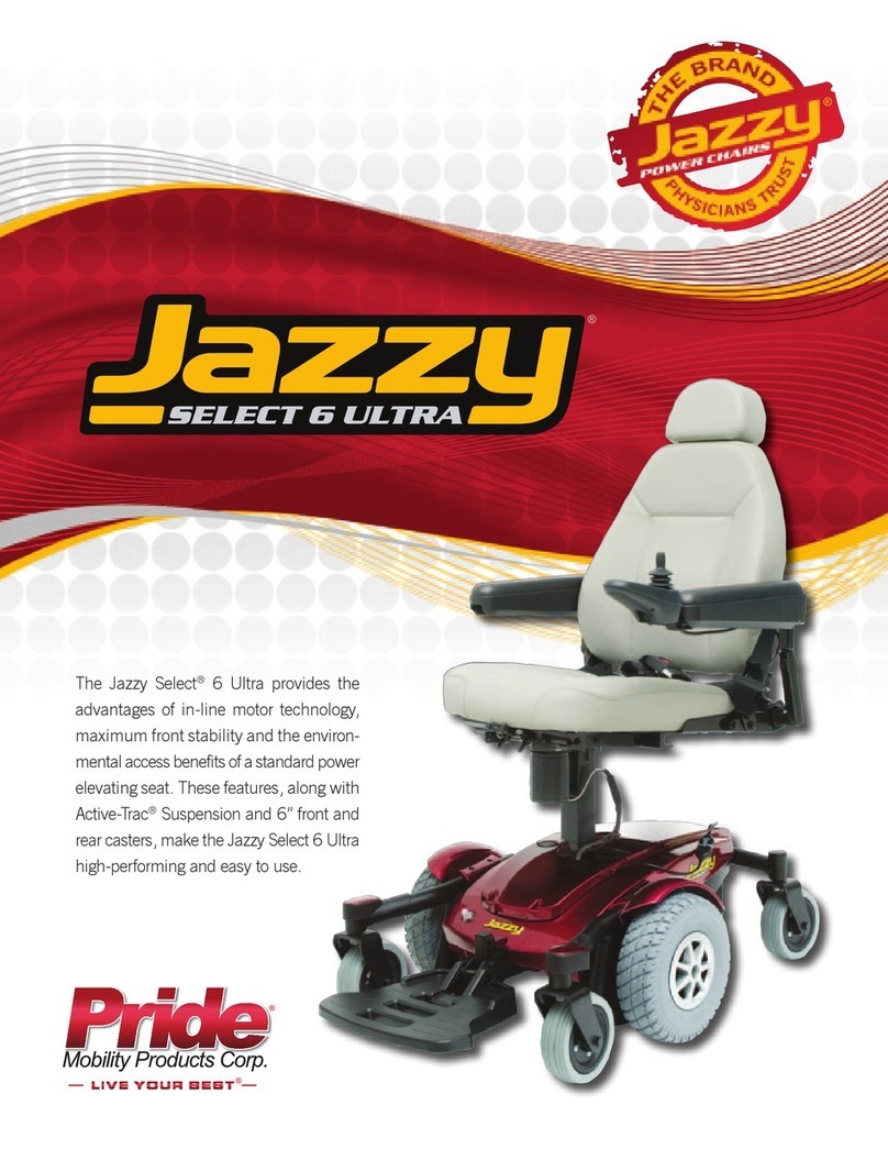 Pride Mobility Jazzy Select 6 Ultra PG VR2 User manual