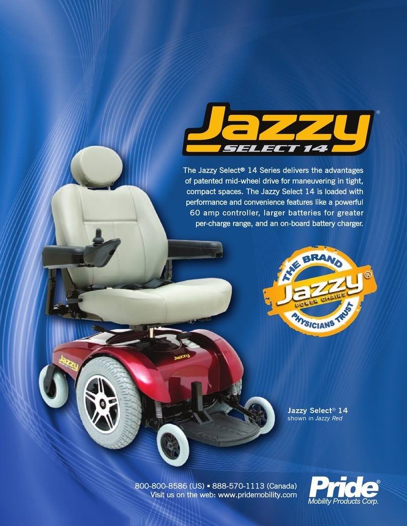 Pride Jazzy Select 14 Series User manual