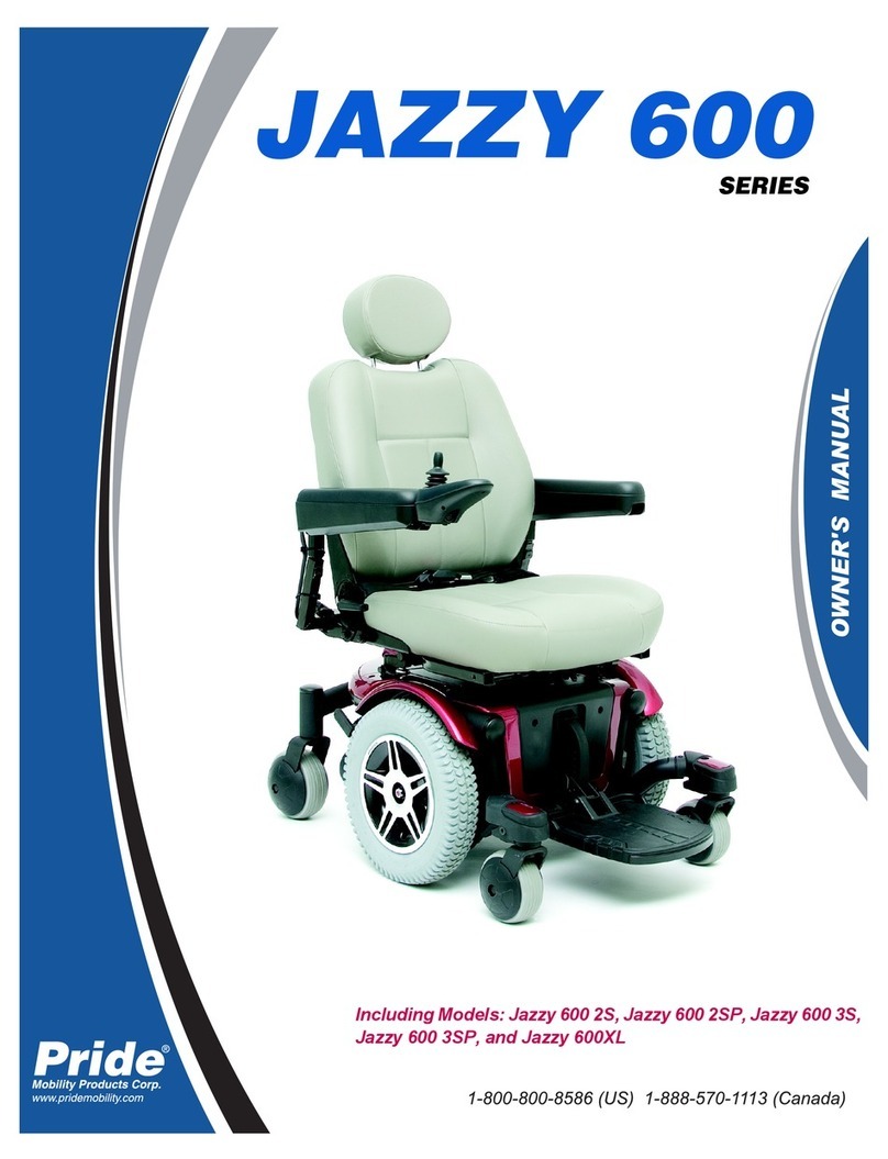 Pride Jazzy 600 2SP User manual