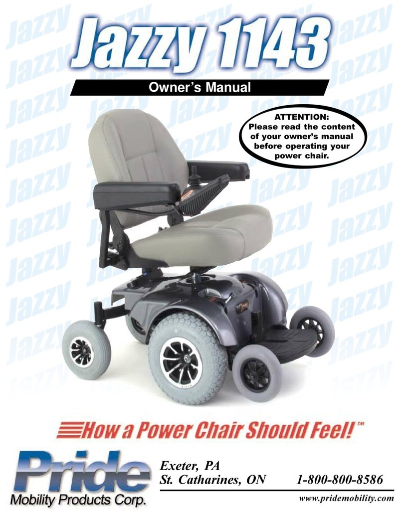 Pride Jazzy 1143 User manual