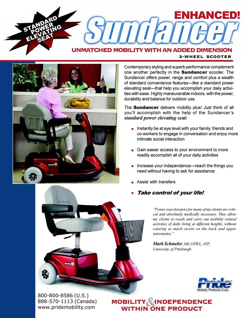 Pride Mobility Sundancer SC2000PS Specifications