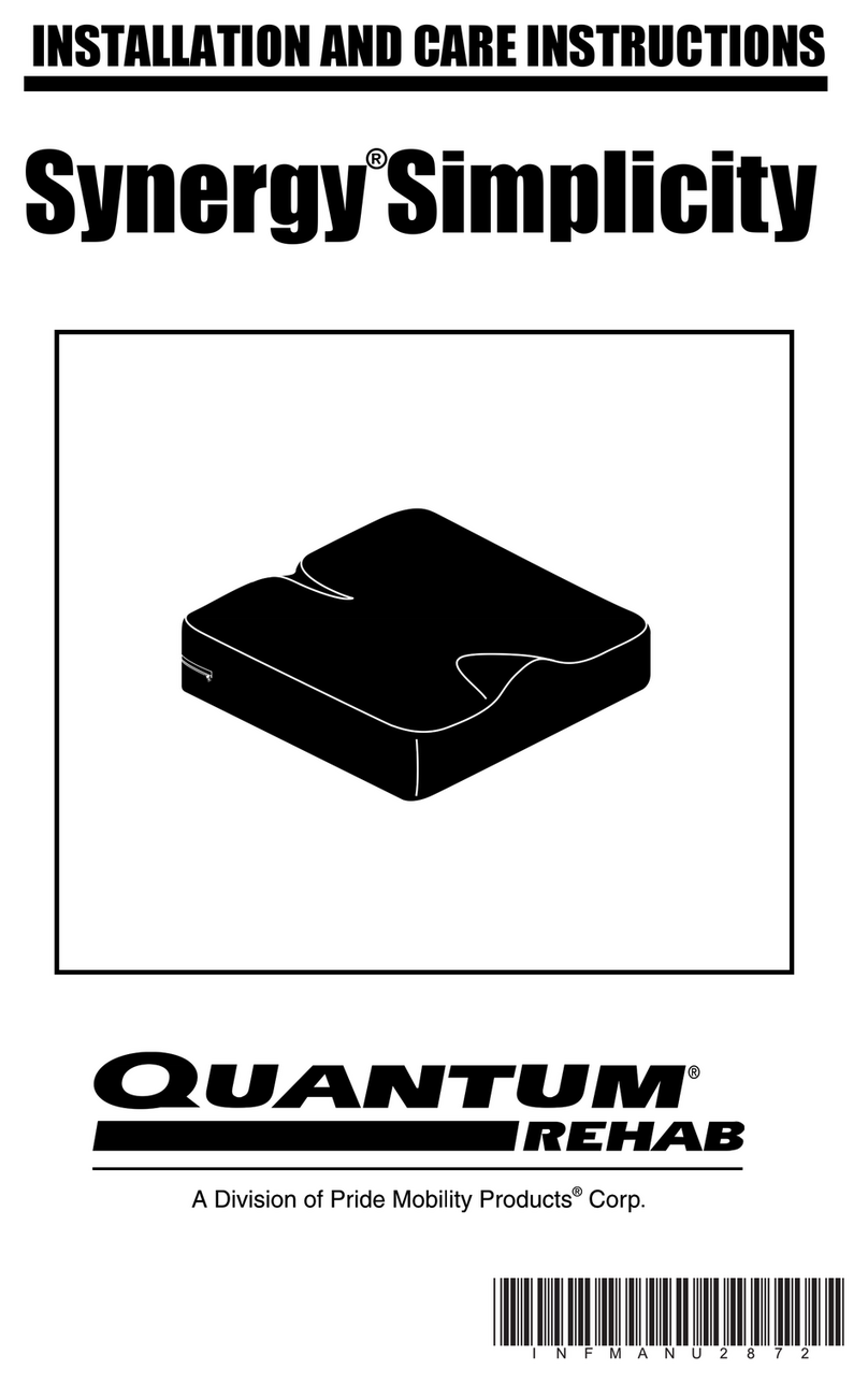 Quantum Rehab Synergy Solution 1 INFMANU3281 Installation and care guide Quantum Rehab Synergy Solution 1 INFMANU3281 Installation and care guide