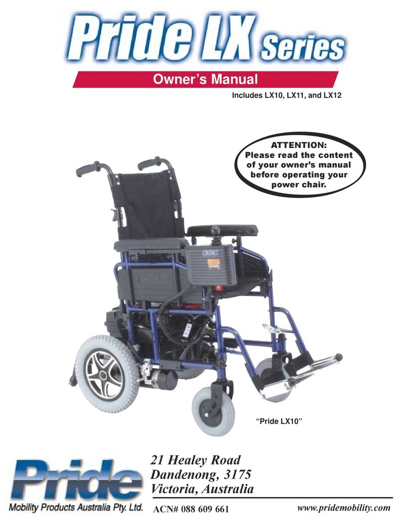 Pride Mobility PRIDE LX10 User manual