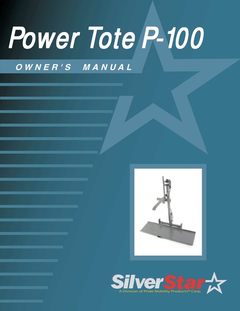 Pride Mobility Power Tote P-100 owner's manual