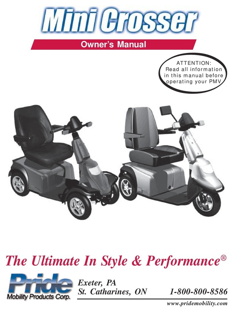 Pride Mobility Mini Crosser owner's manual