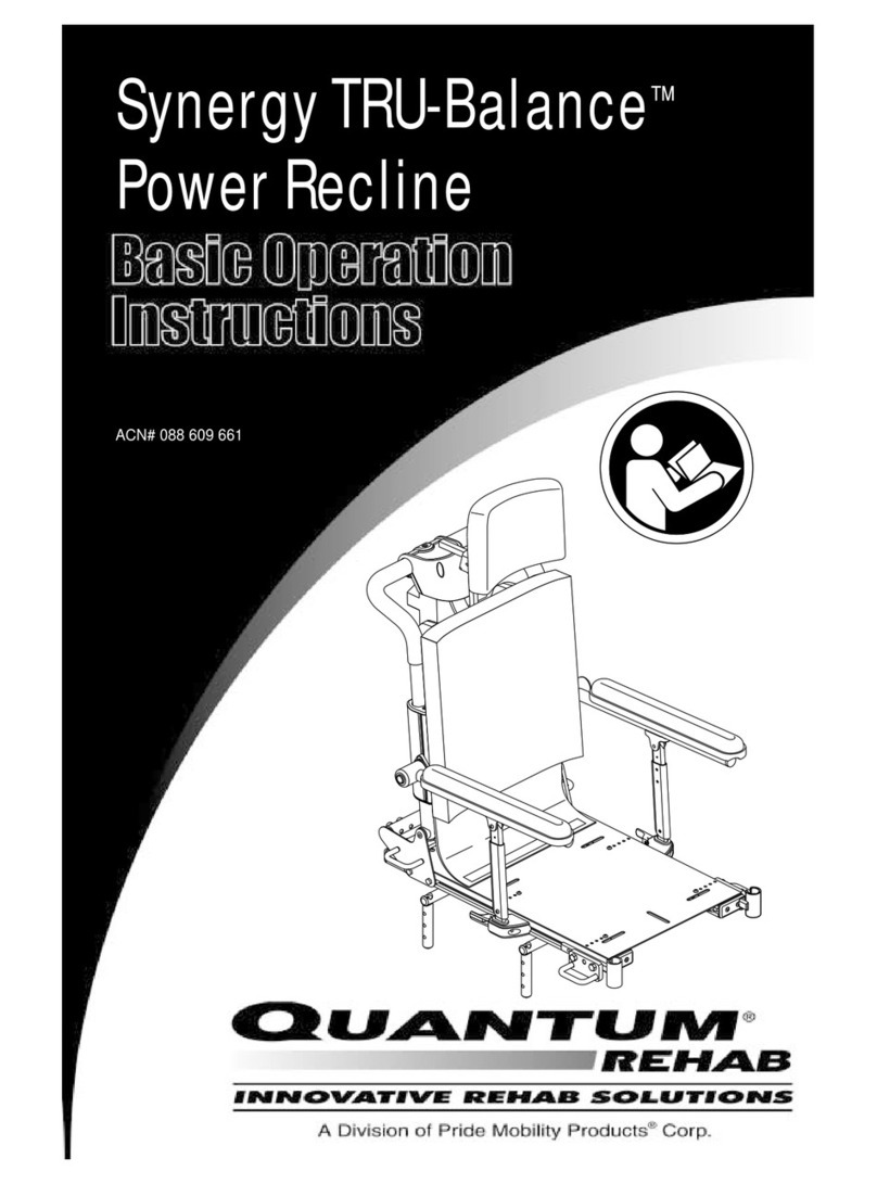 Quantum Rehab Mobility Power Chair Operation instructions