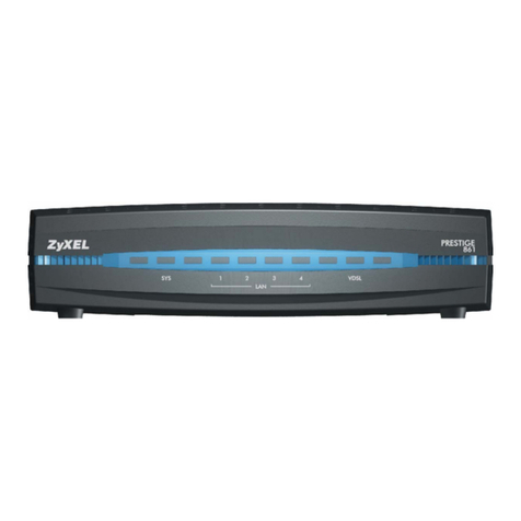 ZyXEL Communications PRESTIGE 861 User manual