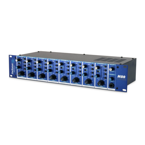 PRESONUS M80 User manual