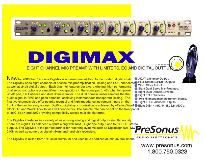 PRESONUS DIGIMAX User manual