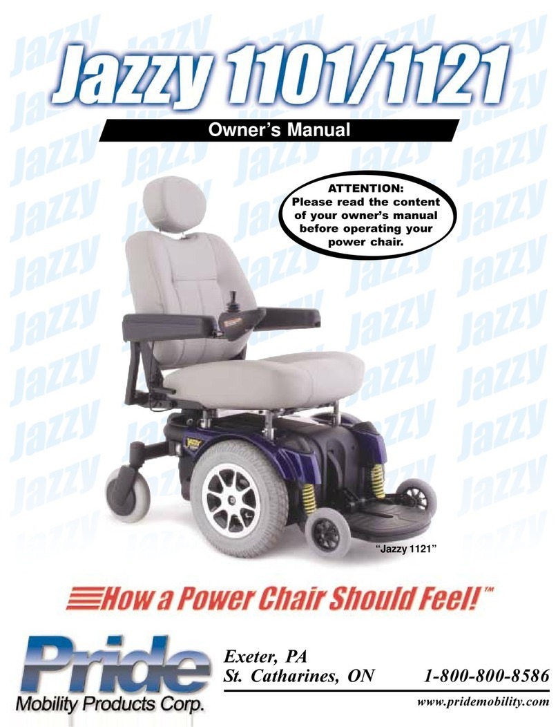 Pride JAZZY 1101 User manual