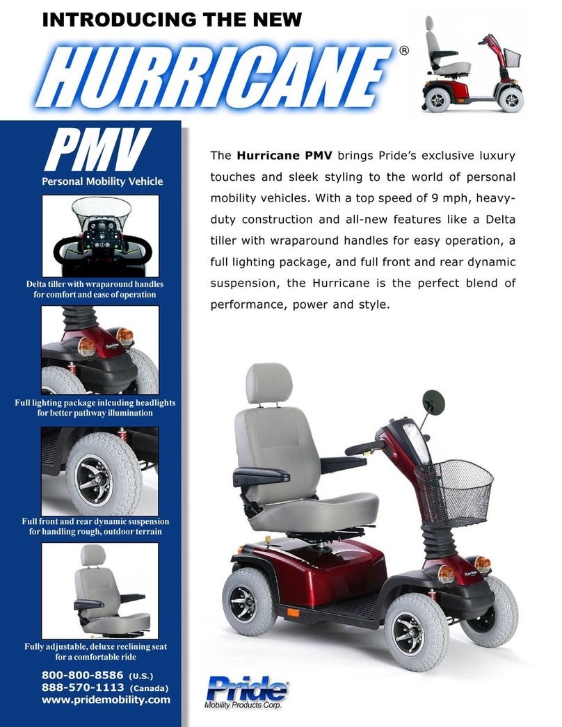 Pride Hurricane PMV PMV5001 User manual