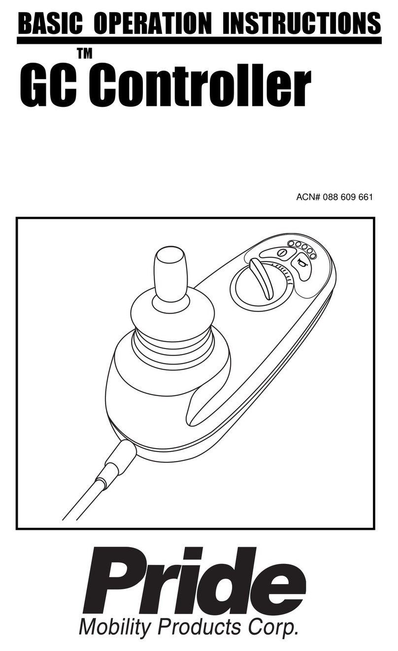 Pride GC Controller INFMANU3355 Operation instructions