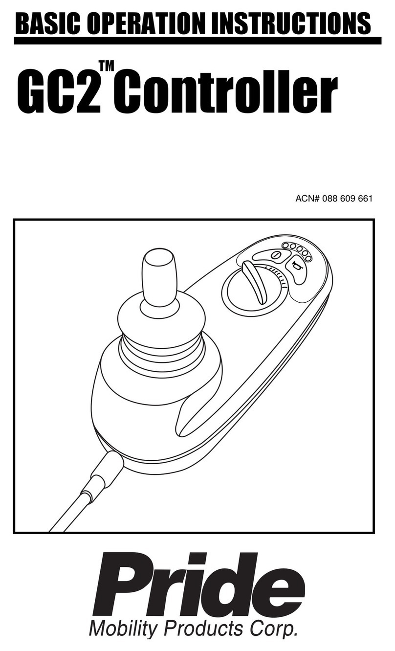 Pride Controller GC2 Operation instructions