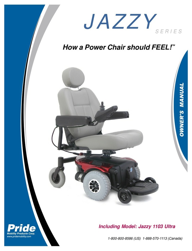 Pride 1103 Ultra User manual