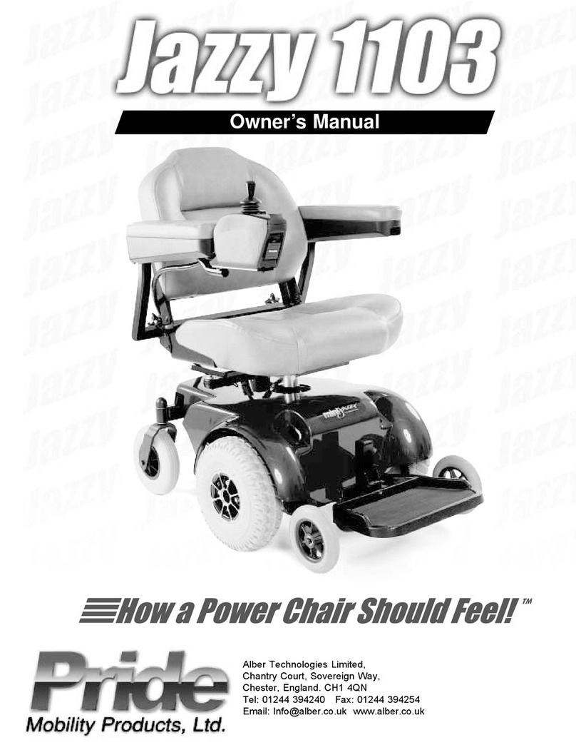 Pride Mobility JAZZY 1103 owner's manual