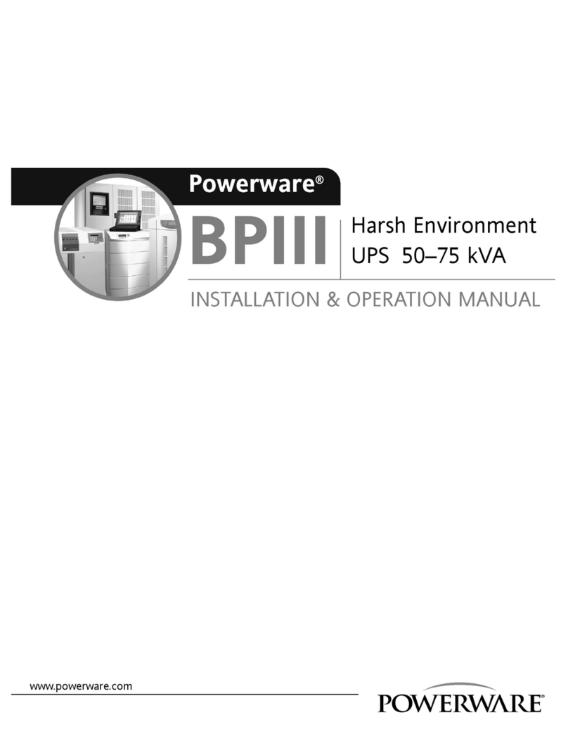 Powerware 5075 kVA User manual