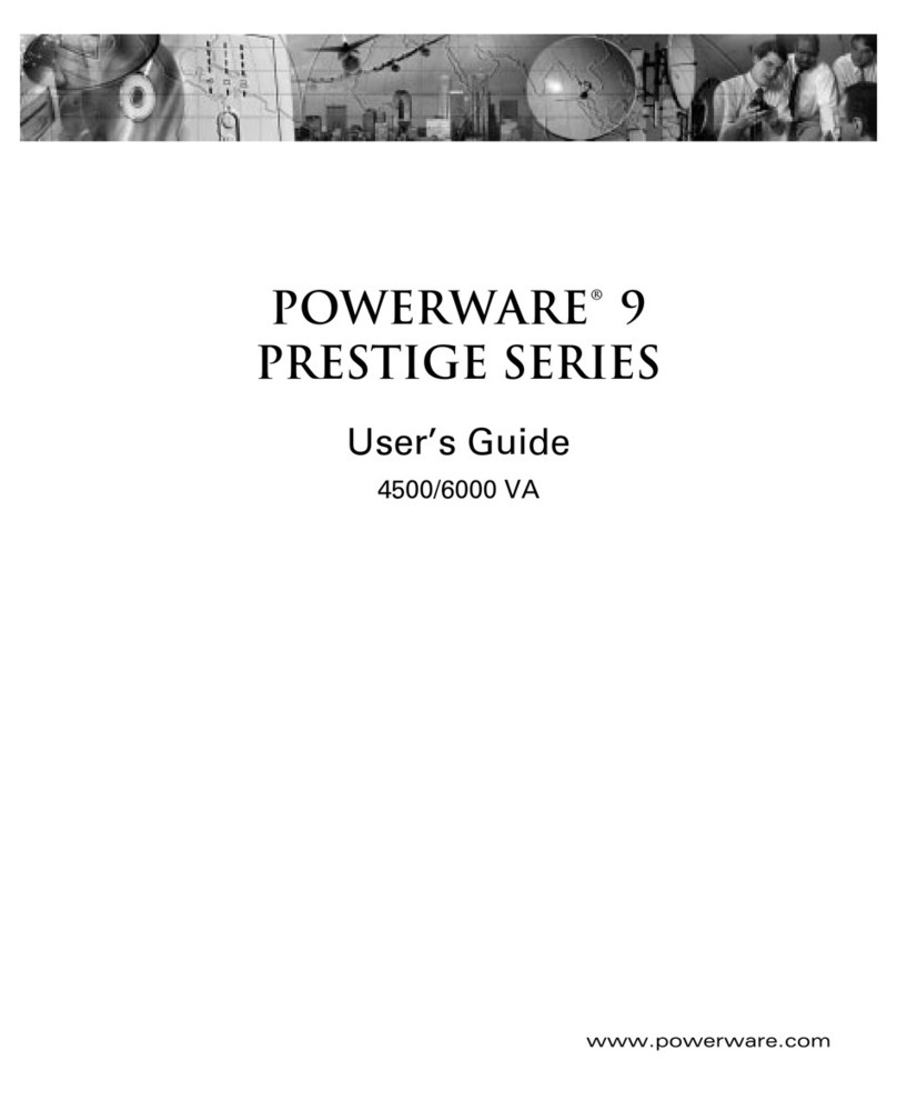 Powerware 4500 User manual Powerware 4500 User manual