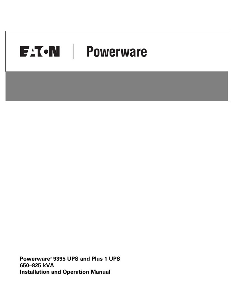 Eaton 9395 UPS and Plus 1 UPS 650825 kVA Installation and operation manual