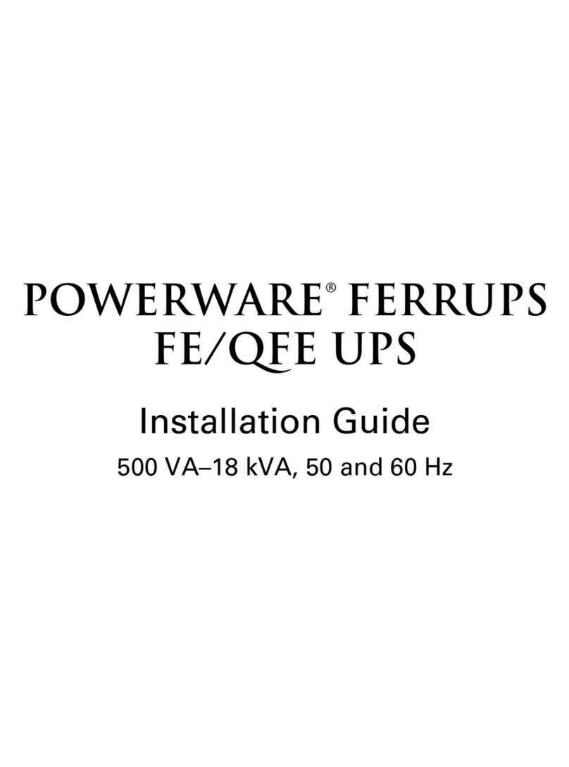 Powerware Ferrups FE/QFE 500VA User manual