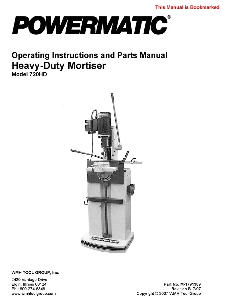 Powermatic 720HD Operating instructions and parts manual