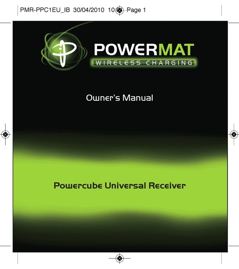 Powermat POWERMAT PMR-PPC1EU_IB owner's manual