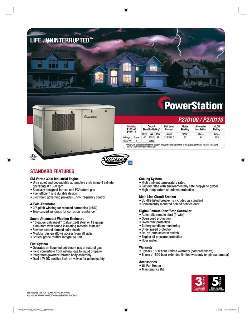 PowerStation Powerstation P270100 Specifications