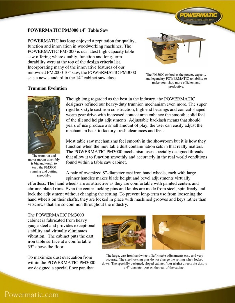 Powermatic PM3000 User manual