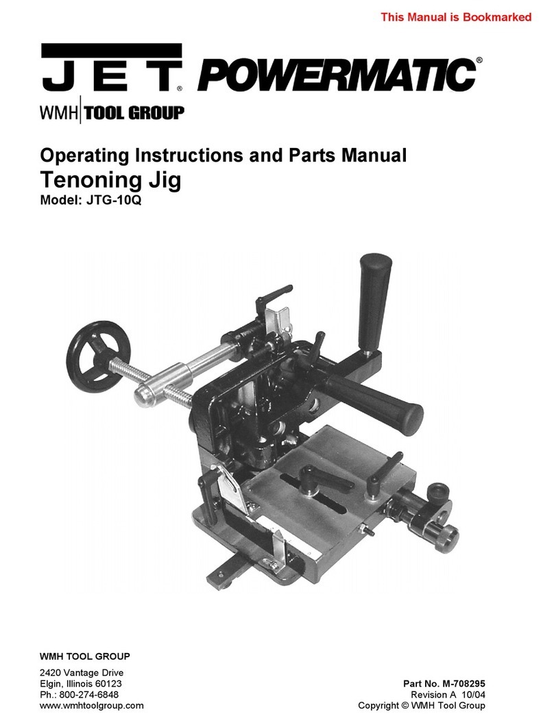 Powermatic JTG-10Q Operating instructions and parts manual