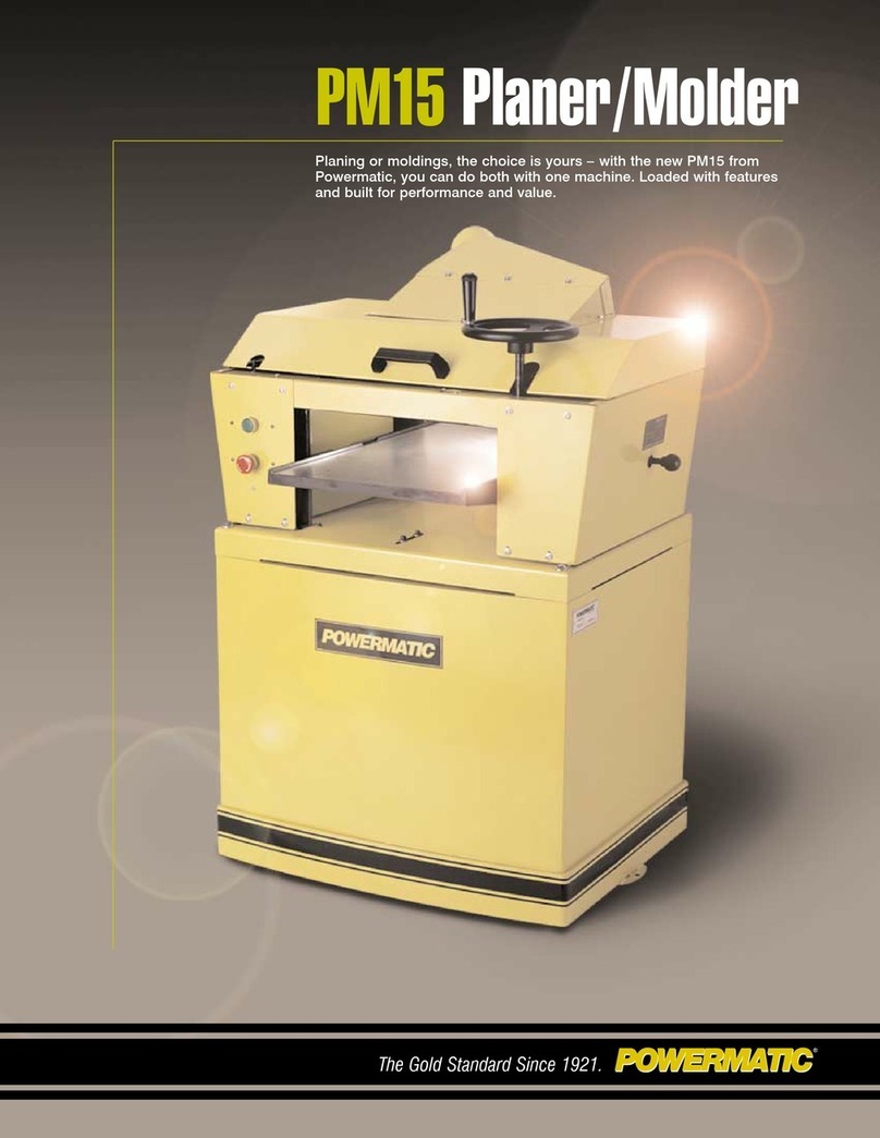 Powermatic PM15 User manual