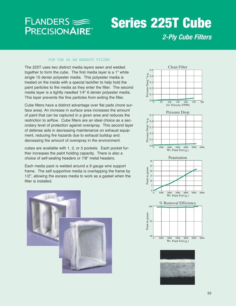 Flanders PrecisionAire 225T Series Specifications