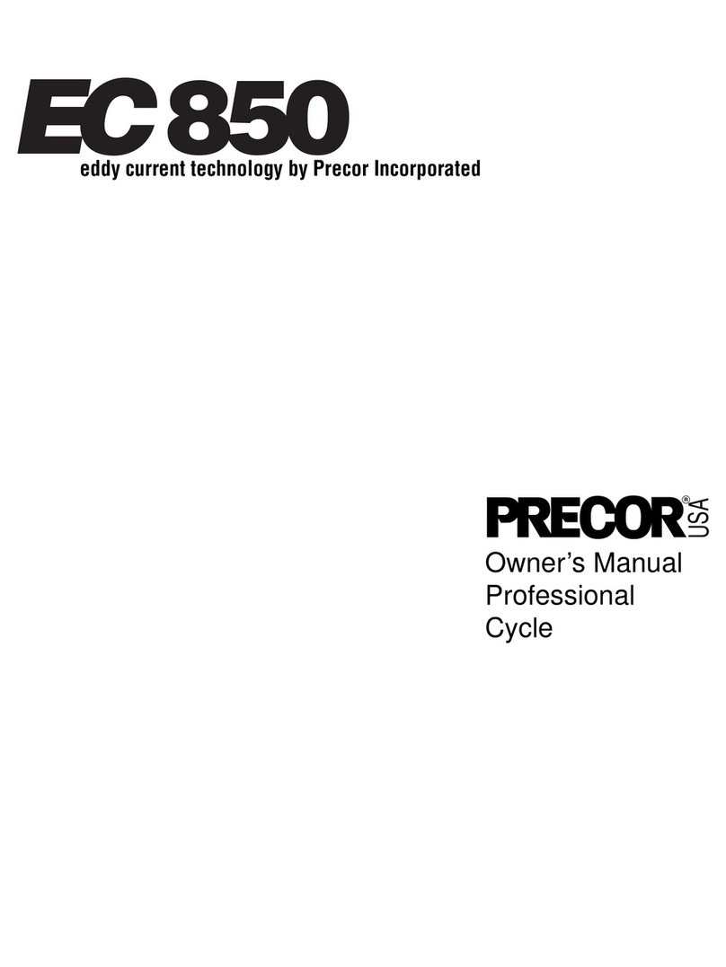 Precor EC 850 User manual