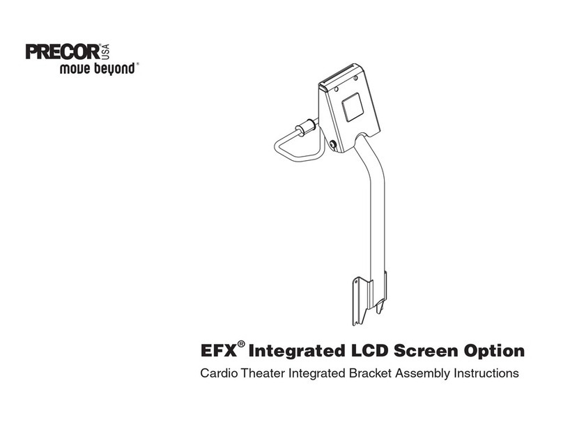 Precor Cardio Theater Integrated Bracket Assembly Instructions EFX... Assembly instructions Precor Cardio Theater Integrated Bracket Assembly Instructions EFX... Assembly instructions