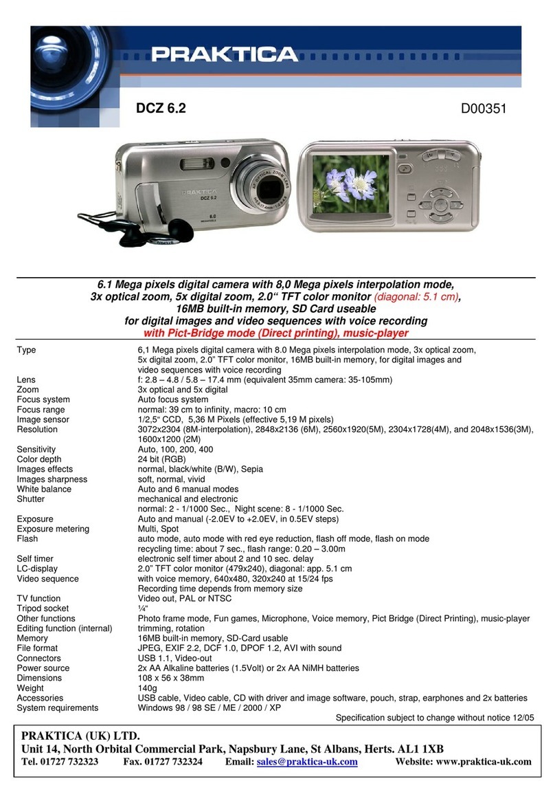 Praktica DCZ 6.2 User manual