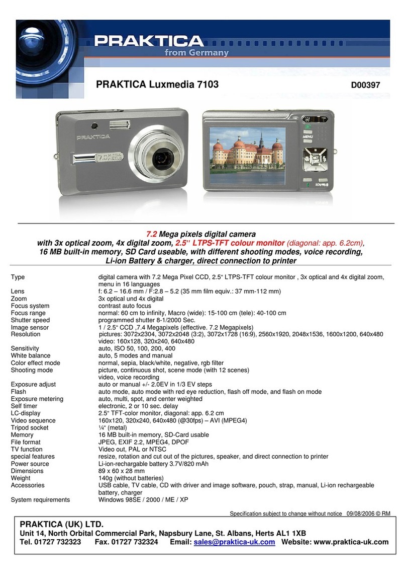 Praktica D00397 User manual