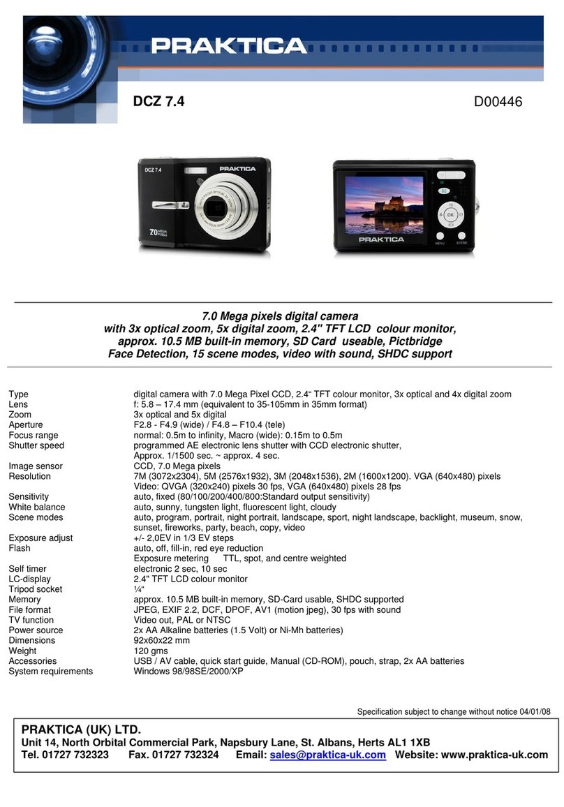 Praktica D00446 User manual