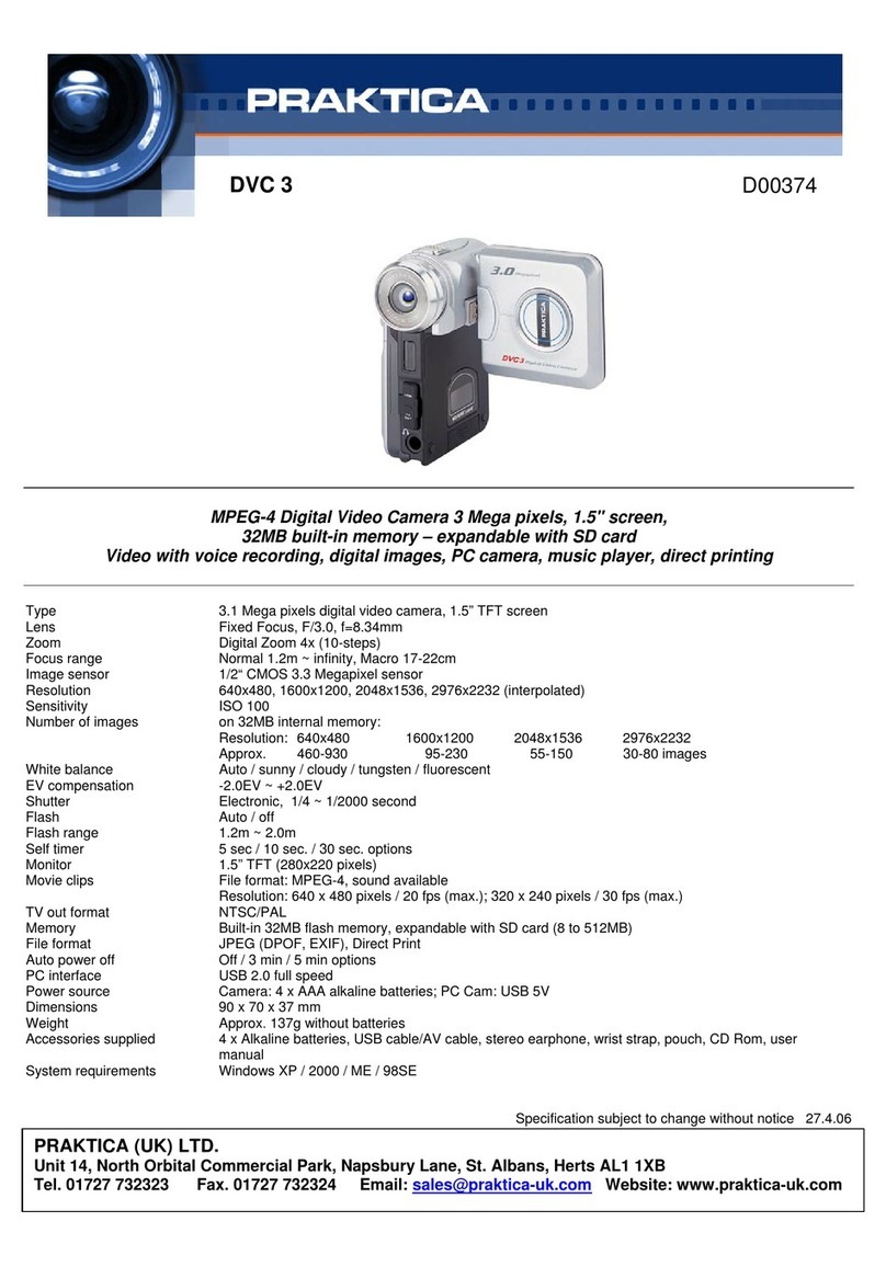 Praktica D00374 User manual