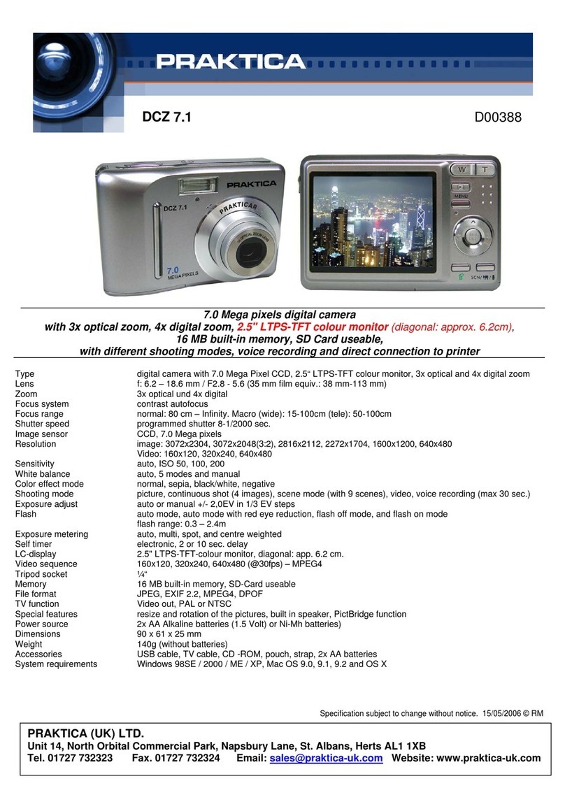Praktica D00388 specification