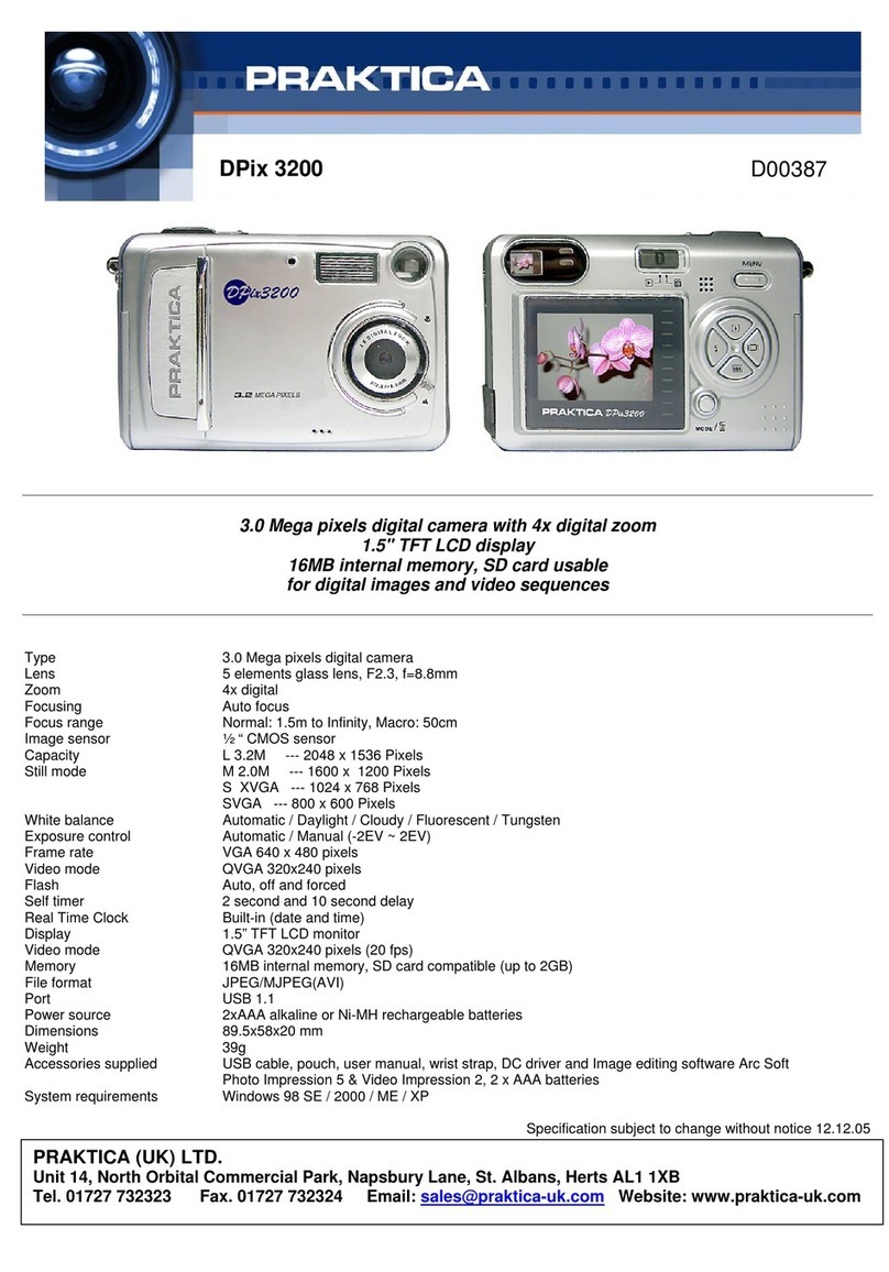 Praktica D00387 User manual