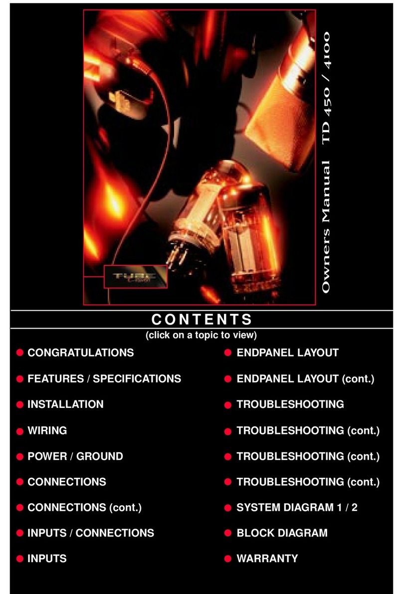 Precision Power TD 450 User manual